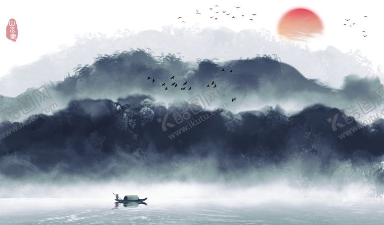 编号：29466509281846334039【酷图网】源文件下载-高清水墨绘画风景画