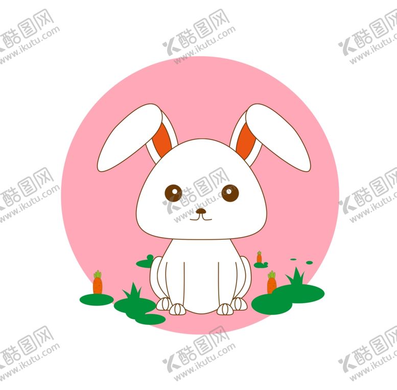 编号：31765704211620245860【酷图网】源文件下载-卡通小兔子