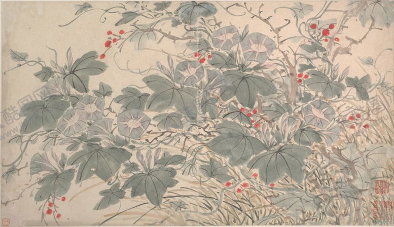 编号：96331909210440496779【酷图网】源文件下载-明代陈淳花卉花草绘画