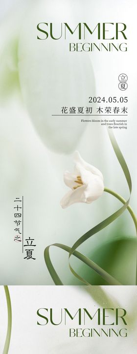 立夏节气海报调性二十四系列