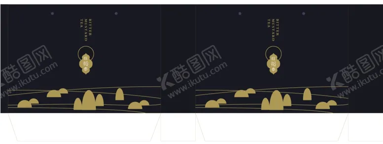 编号：23796912160727164115【酷图网】源文件下载-茶叶包装盒展开图手提袋