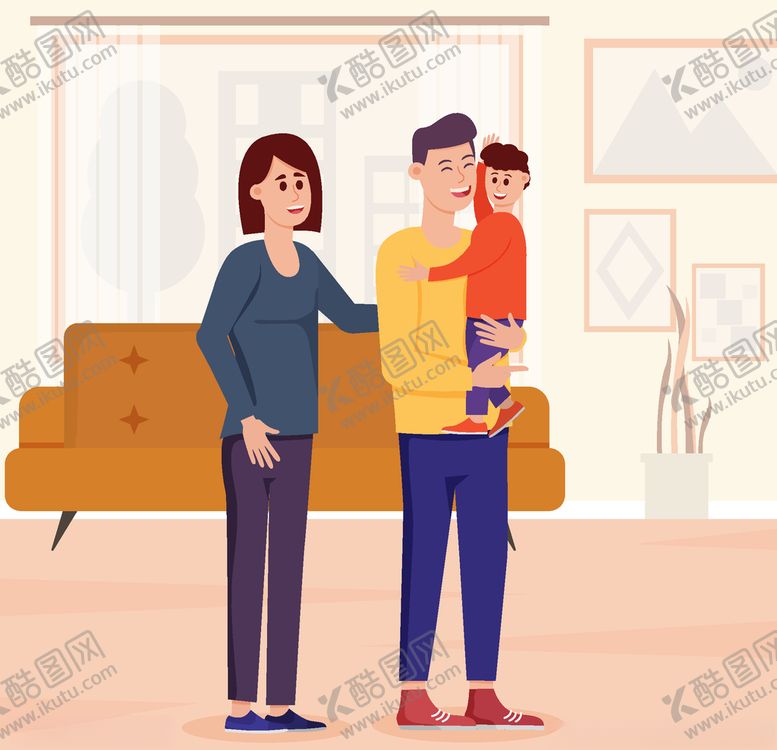 编号：89157907051254017021【酷图网】源文件下载-矢量卡通休闲人物
