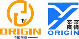 陶瓷纸箱瓷砖极简logo