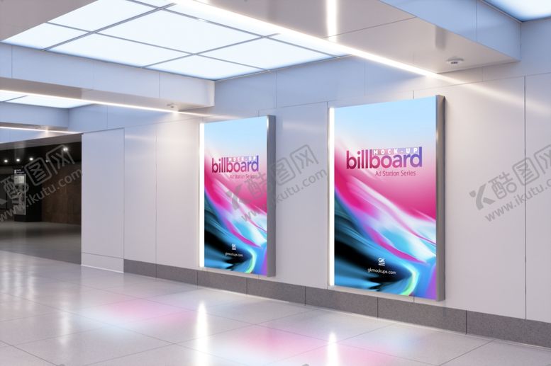 编号：60520510070445035620【酷图网】源文件下载-室内广告牌样机
