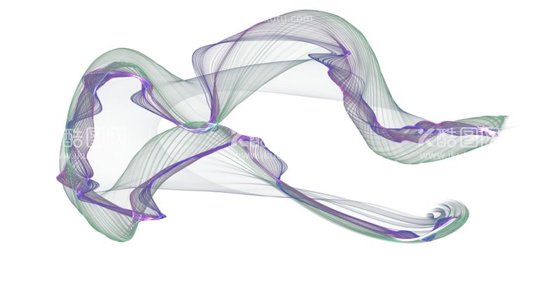 编号：26409412220831595251【酷图网】源文件下载-透明彩色飘带 