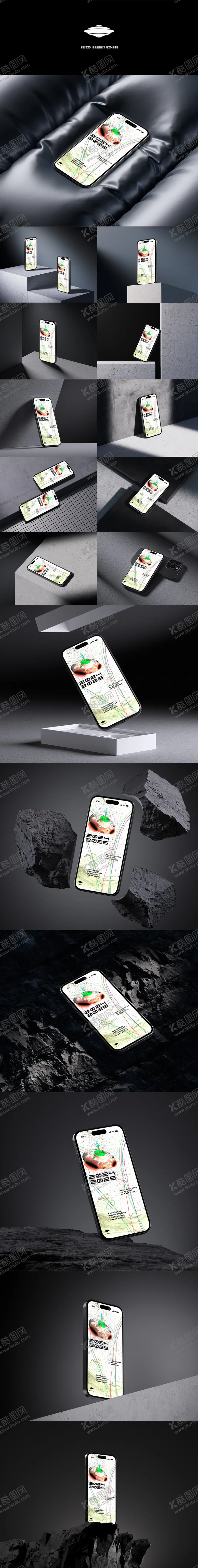 编号：31716902081911138002【酷图网】源文件下载-苹果手机样机贴图设计