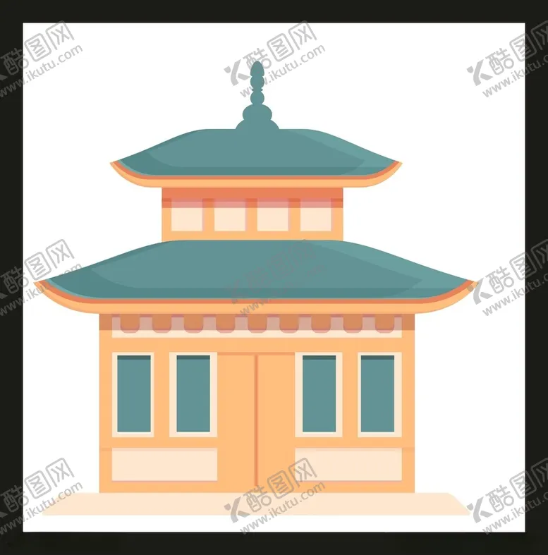 编号：18879411241915213361【酷图网】源文件下载-手绘古典建筑