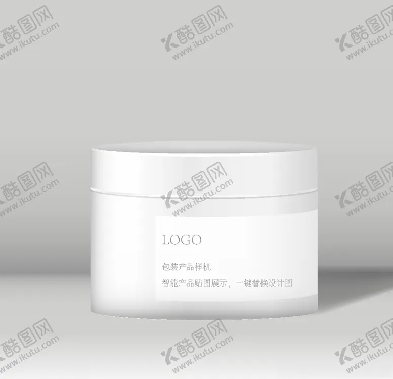 编号：73068005062229281542【酷图网】源文件下载-三维乳霜罐样机
