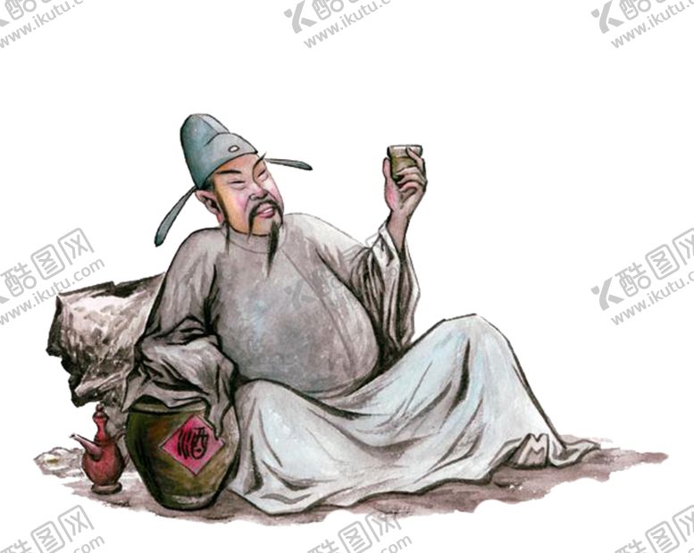 编号：50051005120204497102【酷图网】源文件下载-李白古风插画卡通海报素材