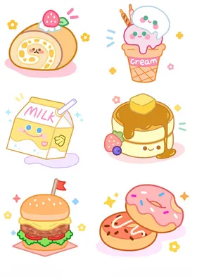 卡通甜品元素