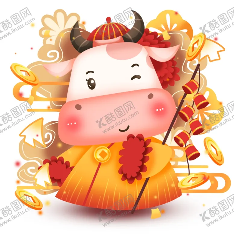 编号：84213406291157533141【酷图网】源文件下载-2021金牛送福牛年