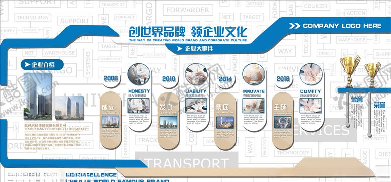 编号：98558505131317544255【酷图网】源文件下载-企业文化展板