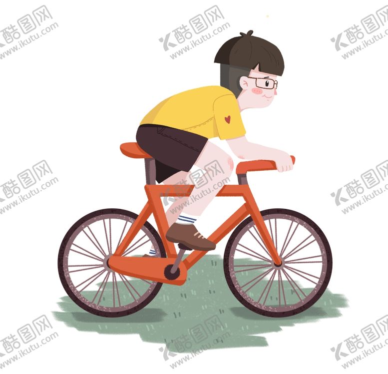 编号：90214703150343051347【酷图网】源文件下载-骑自行车的小男孩