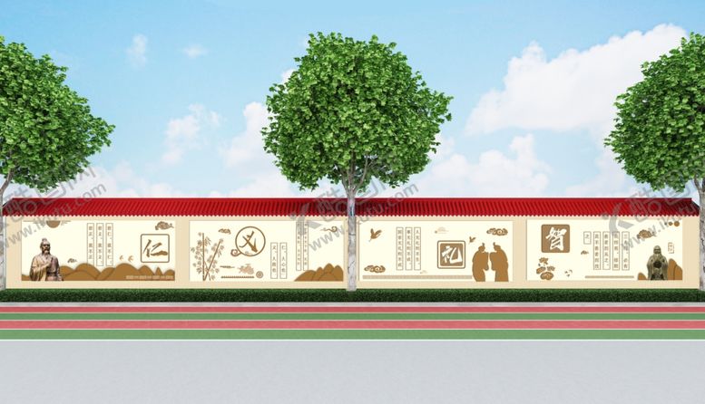 编号：90250409220255274548【酷图网】源文件下载-校园浮雕