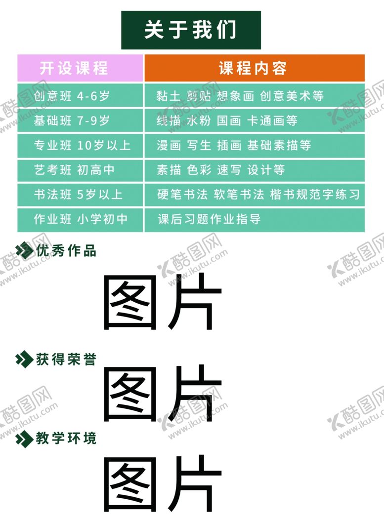 编号：38555007032007047458【酷图网】源文件下载-艺术教育宣传单图片