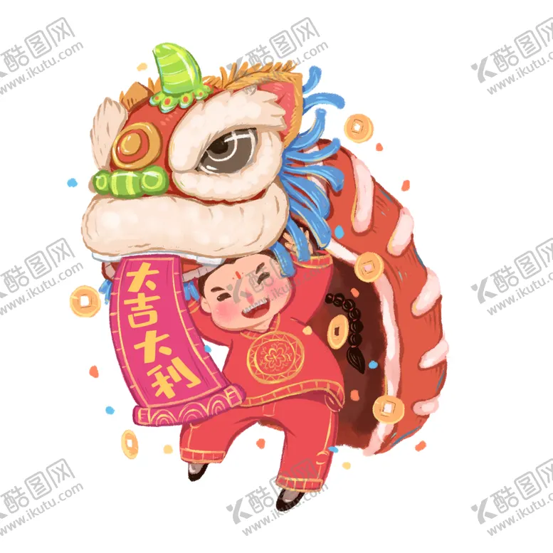 编号：31303004141443255711【酷图网】源文件下载-春节舞狮