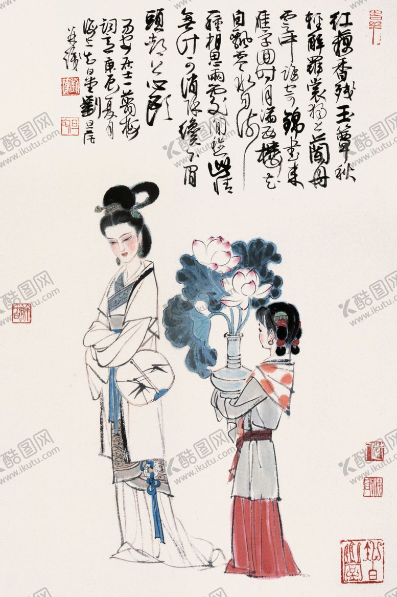 编号：37091609260415072638【酷图网】源文件下载-刘旦宅国画中国画传统画