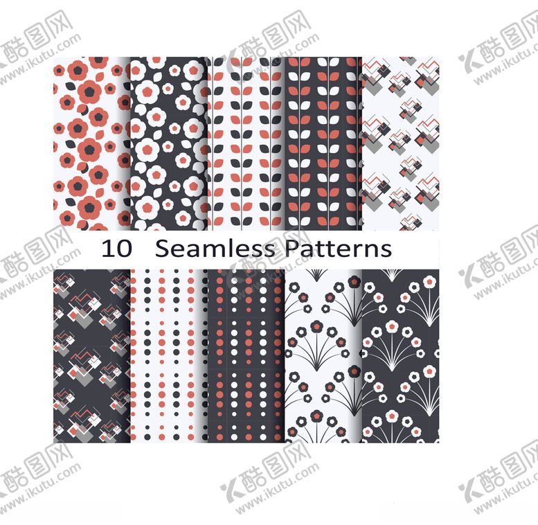 编号：38910111141919426892【酷图网】源文件下载-10款几何图案设计素材