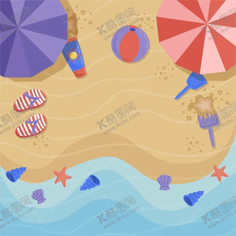 编号：96175209182149151423【酷图网】源文件下载-海滩顶视图