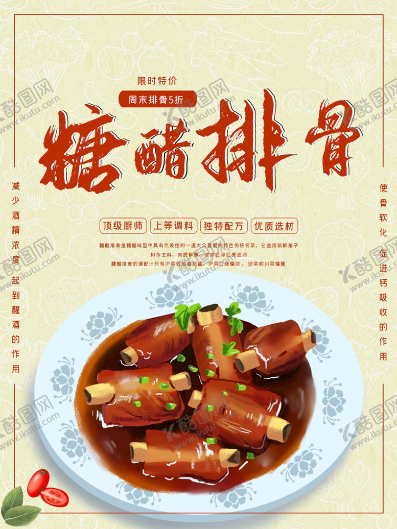 编号：56092310010712143648【酷图网】源文件下载-糖醋排骨