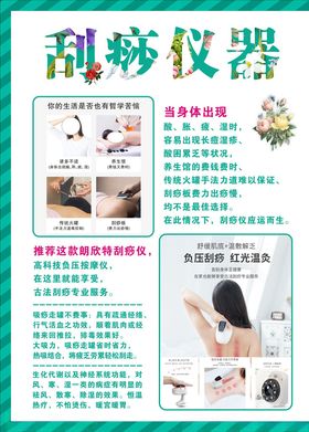刮痧海报