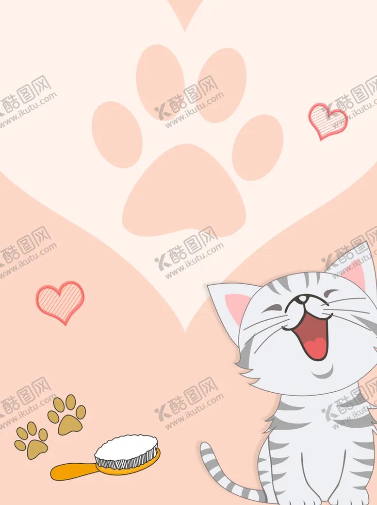 编号：68702309220856498135【酷图网】源文件下载-宠物店小猫咪海报背景