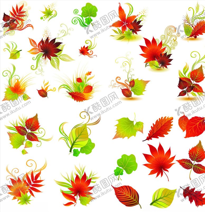 编号：11532009292023591018【酷图网】源文件下载-矢量树叶