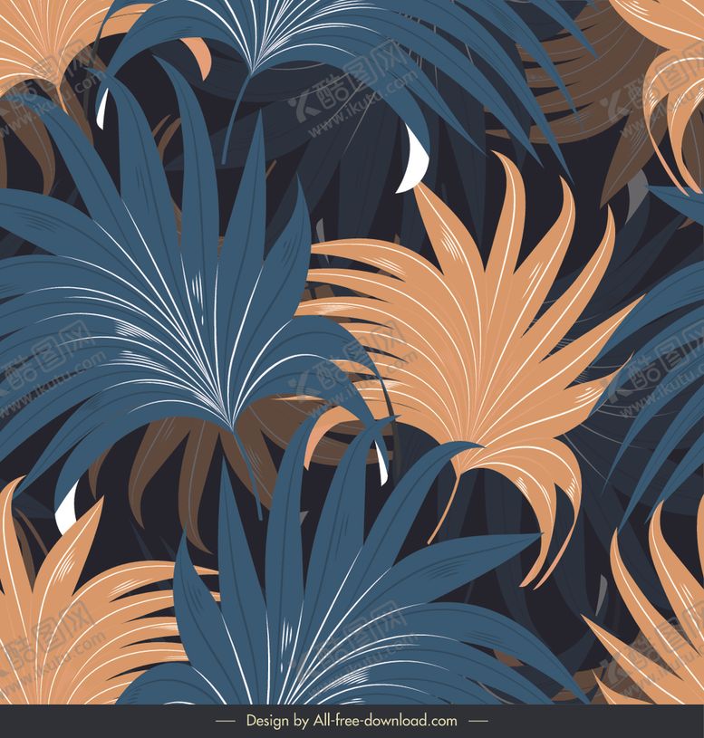 编号：68446110020526198770【酷图网】源文件下载-树叶印花