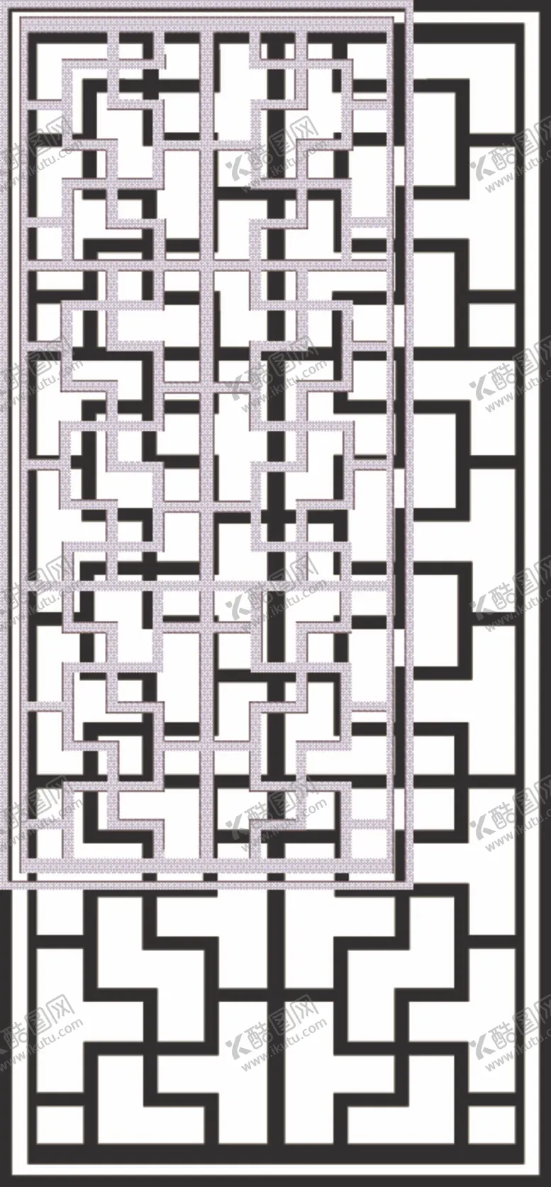 编号：23596109200713321267【酷图网】源文件下载-矢量古风窗户扇叶