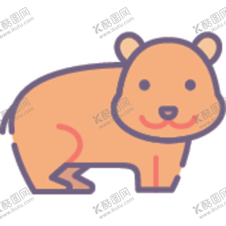 编号：50012405181331248662【酷图网】源文件下载-简笔动物矢量插画