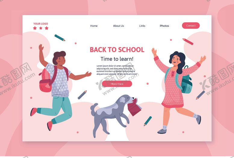 编号：32231409272236243454【酷图网】源文件下载-开学背景