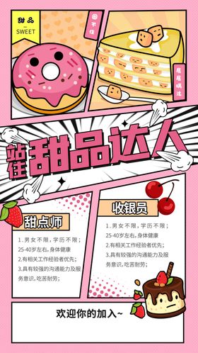 甜蜜甜点海报