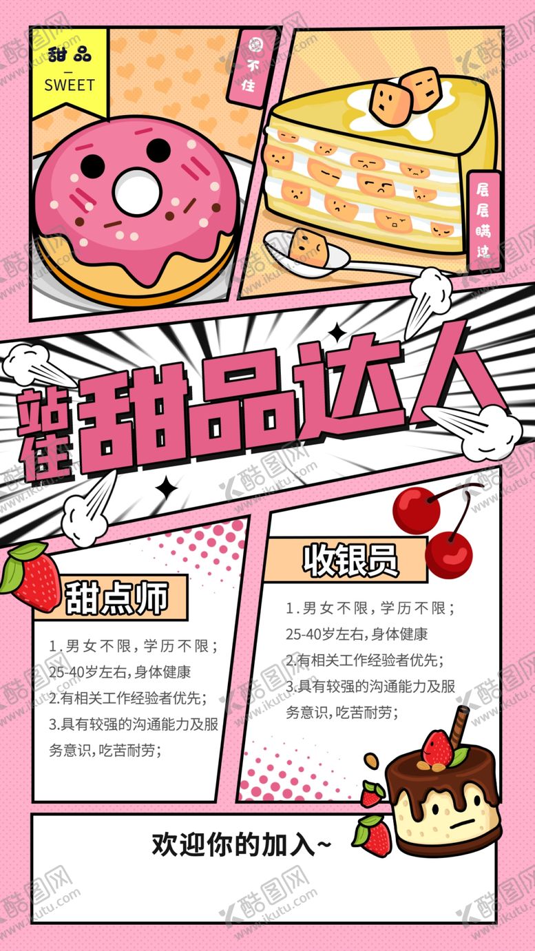 编号：47930707060349359939【酷图网】源文件下载-甜蜜甜点海报