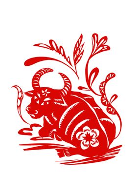 2021牛年剪纸