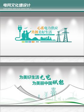 电网企业口号文化墙