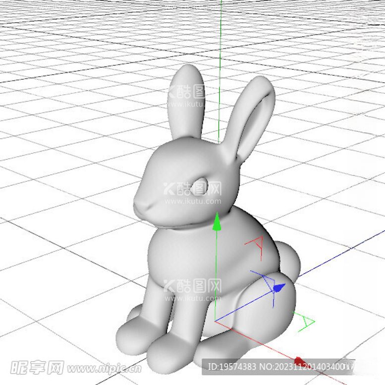 编号：28598911250656193362【酷图网】源文件下载-C4D模型兔子