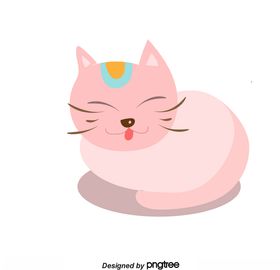 粉色小猫