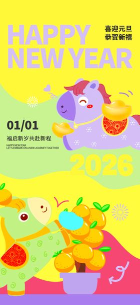 欢乐动物派对插画