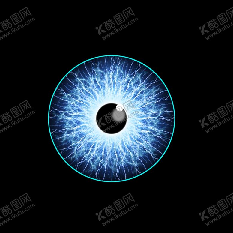 编号：21299510270859225096【酷图网】源文件下载-闪电梦幻瞳孔