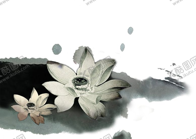 编号：29815304202226126373【酷图网】源文件下载-水墨荷花粉色荷花荷花意境