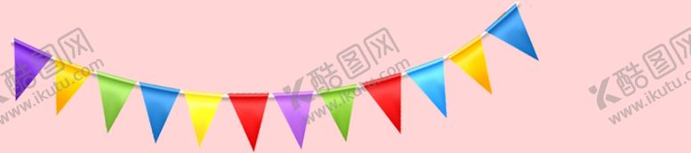 编号：67884410020205231948【酷图网】源文件下载-小彩旗装饰卡通元素