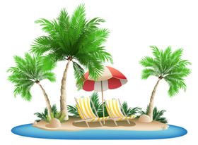夏日沙滩