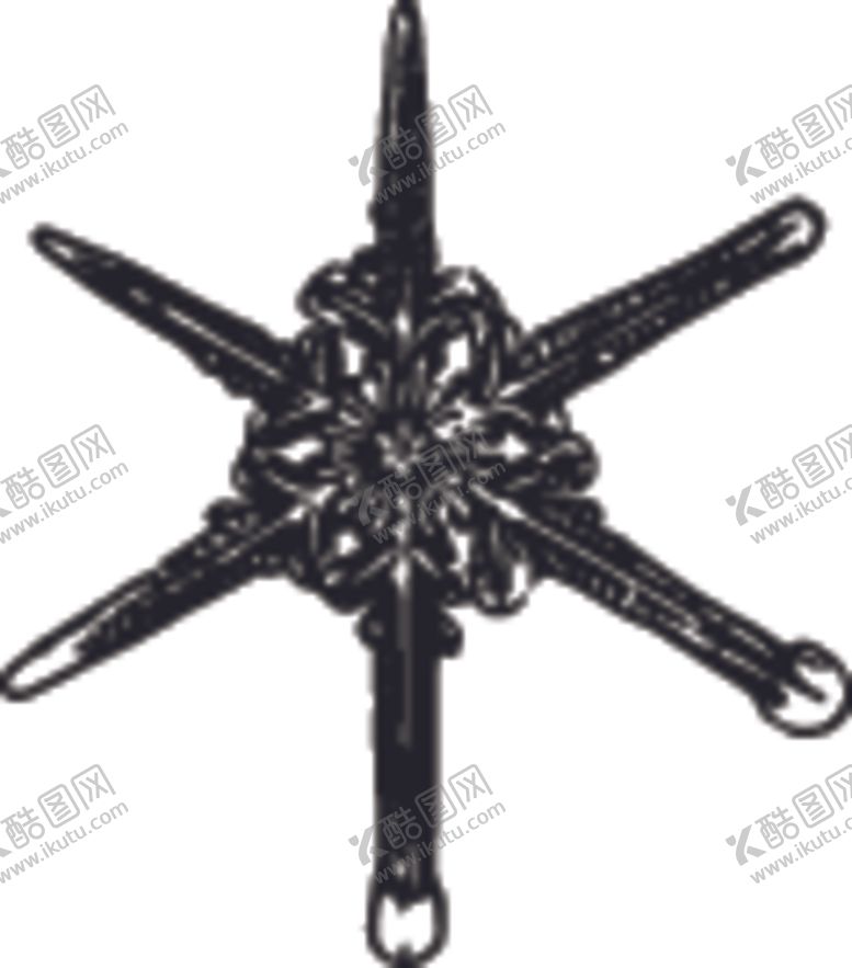 编号：39695309210851449355【酷图网】源文件下载-黑白手绘雪花