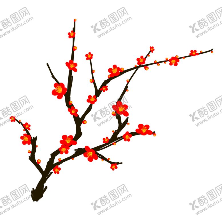 编号：36570510221718352443【酷图网】源文件下载-梅花免扣元素
