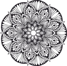 曼陀罗花纹