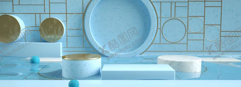 编号：93754102070200399697【酷图网】源文件下载-c4d模型psd格式电商展台