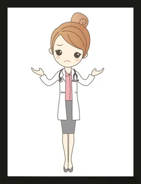 手绘医疗人物护护素材