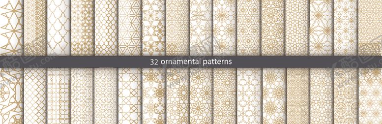 编号：89665809240857575644【酷图网】源文件下载-波西米亚民族风32种花纹