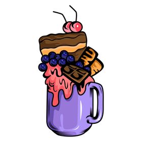多彩甜点杯