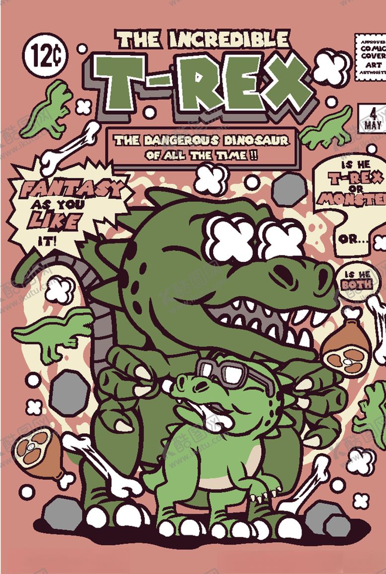 编号：18733005051832564520【酷图网】源文件下载-机器人漫画T恤印花矢量